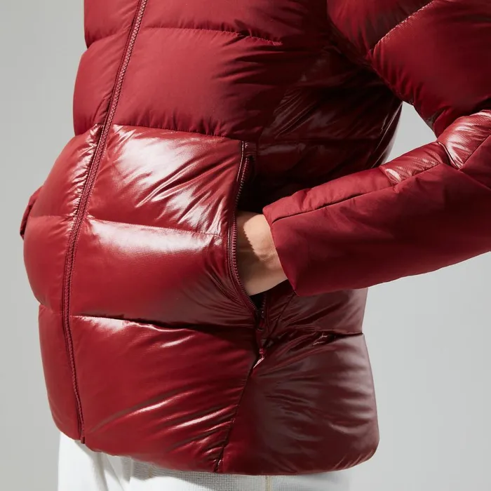 Insulated Women Berghaus Arkos Reflect Down Jacket 8211 Dark Red