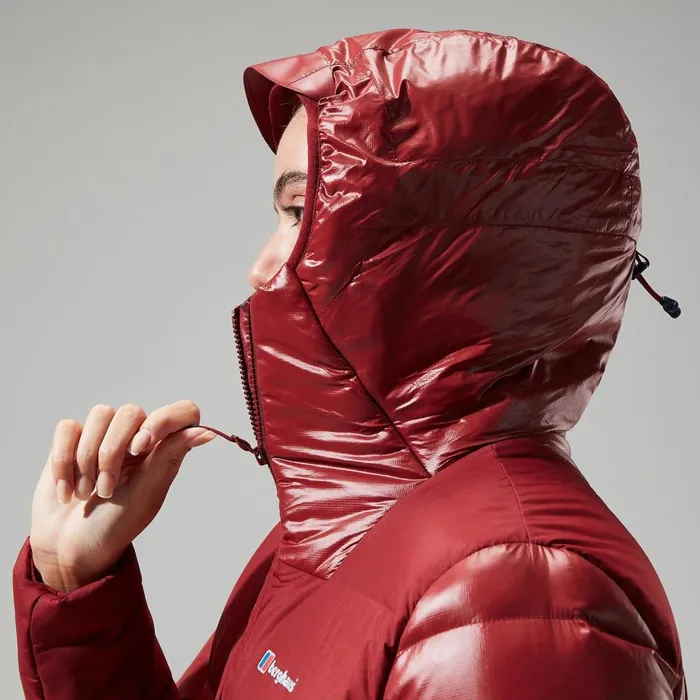 Insulated Women Berghaus Arkos Reflect Down Jacket 8211 Dark Red