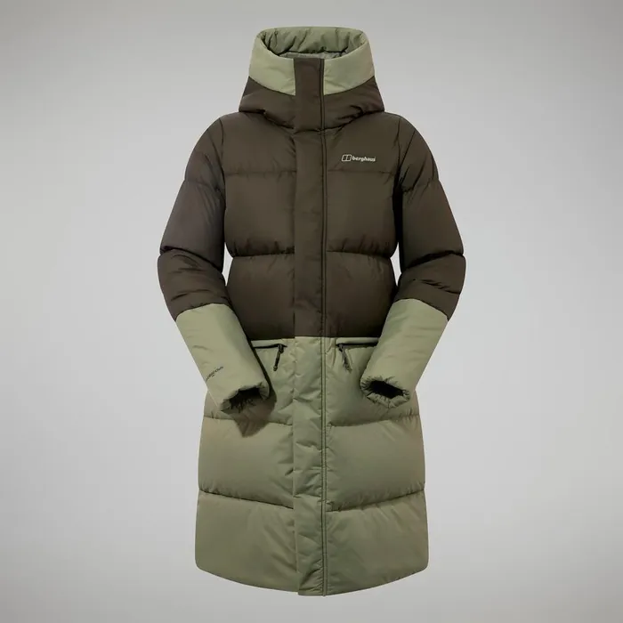 Insulated Women Berghaus Combust Reflect Long Jacket 8211 Green