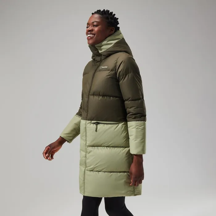 Insulated Women Berghaus Combust Reflect Long Jacket 8211 Green