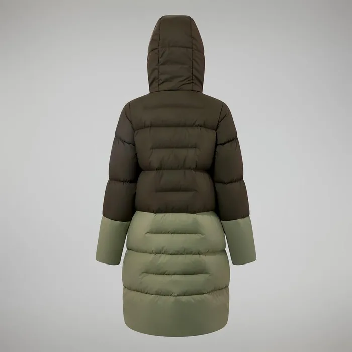 Insulated Women Berghaus Combust Reflect Long Jacket 8211 Green