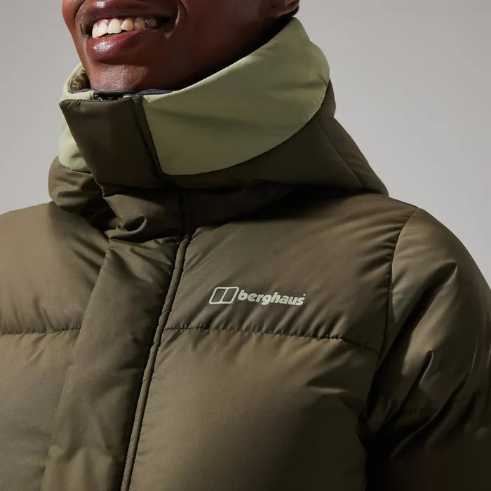 Insulated Women Berghaus Combust Reflect Long Jacket 8211 Green