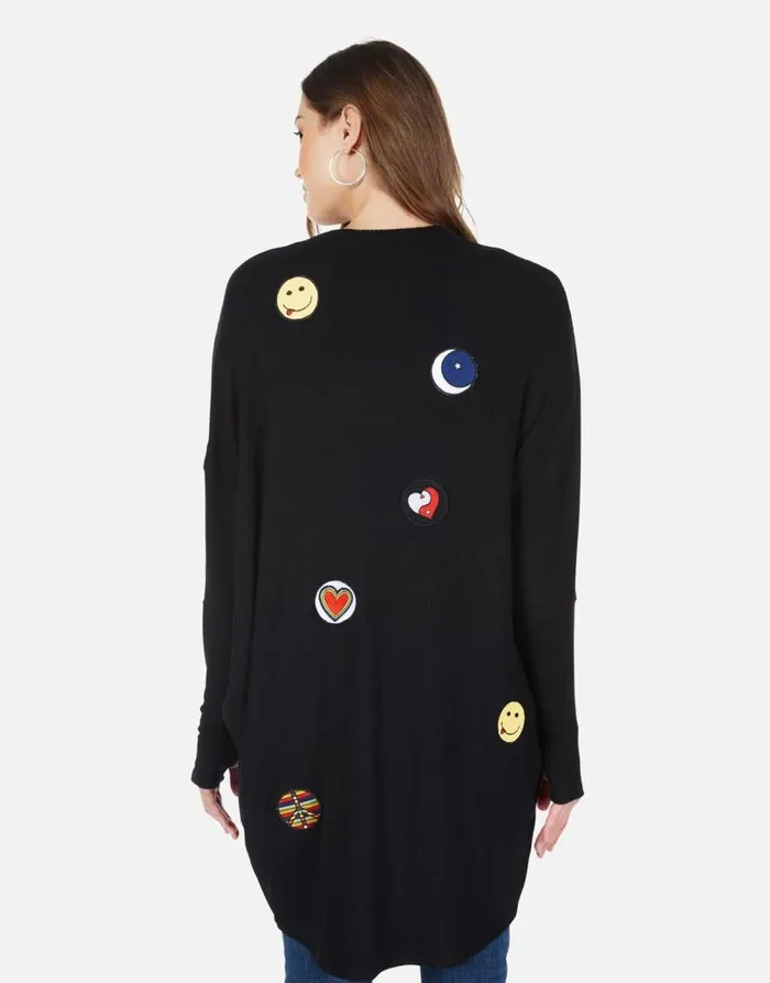 Irina Hippie Peace Love Black Women Lauren Moshi Sweaters and Knits