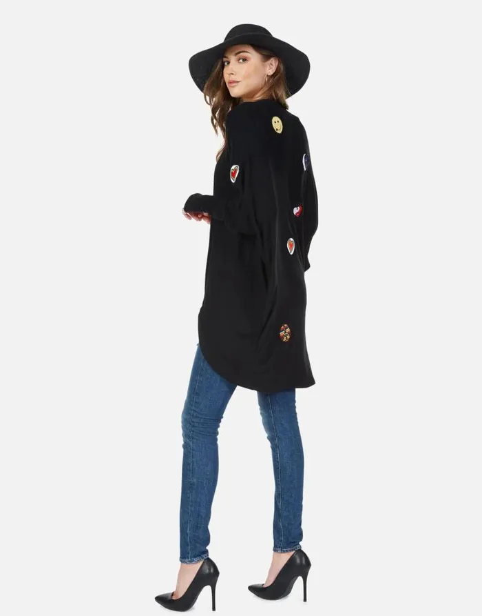 Irina Hippie Peace Love Black Women Lauren Moshi Sweaters and Knits