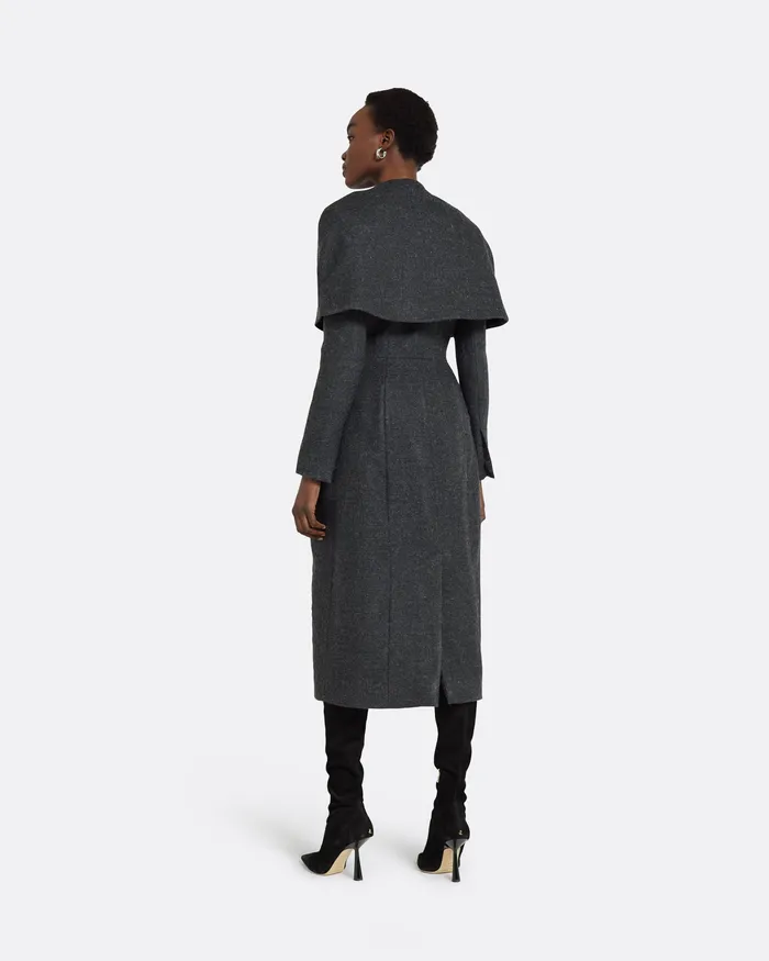 Jackets and Coats Hannah Speckled Grey Coat Speckled Grey Safiyaa Women