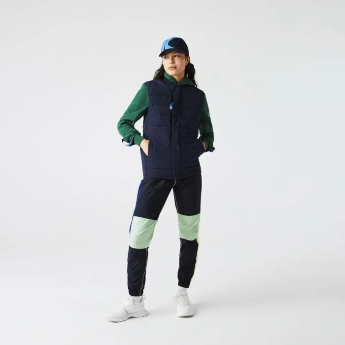 Jackets and Coats Men Lacoste Lacoste Sport X Tho Curin Vest Navy Blue Blue F65