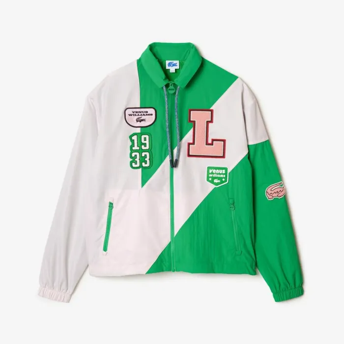 Jackets and Coats MenWomen Lacoste Lacoste X EleVen By Venus Oversized Track Jacket Green Light Pink Iyl