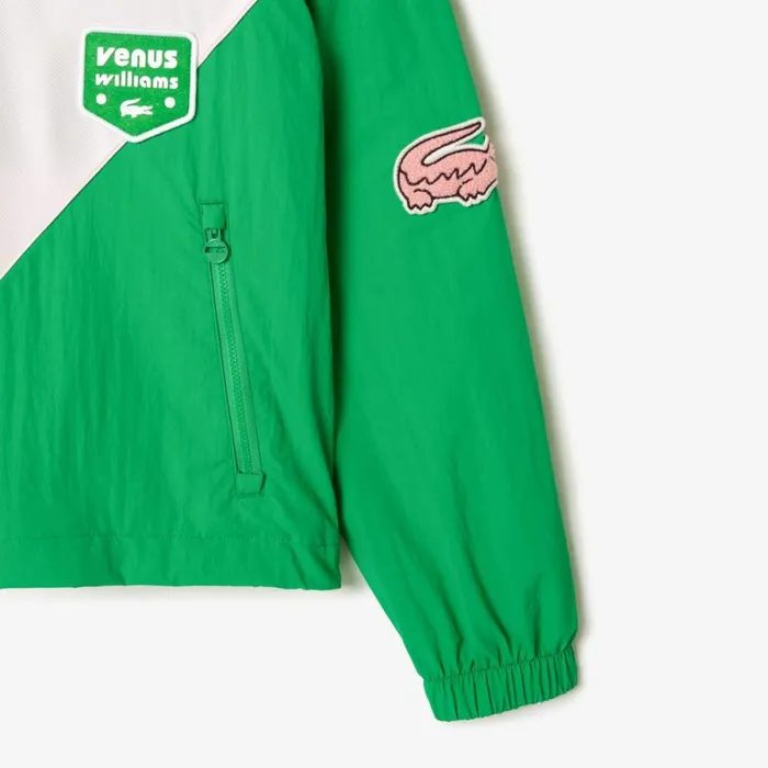 Jackets and Coats MenWomen Lacoste Lacoste X EleVen By Venus Oversized Track Jacket Green Light Pink Iyl