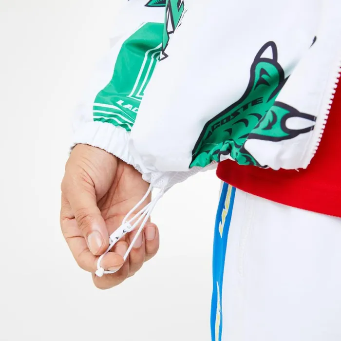 Jackets and Coats MenWomen Lacoste Unisex WaterRepellent Jacket White Sbh
