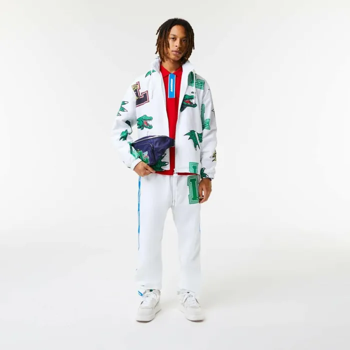 Jackets and Coats MenWomen Lacoste Unisex WaterRepellent Jacket White Sbh