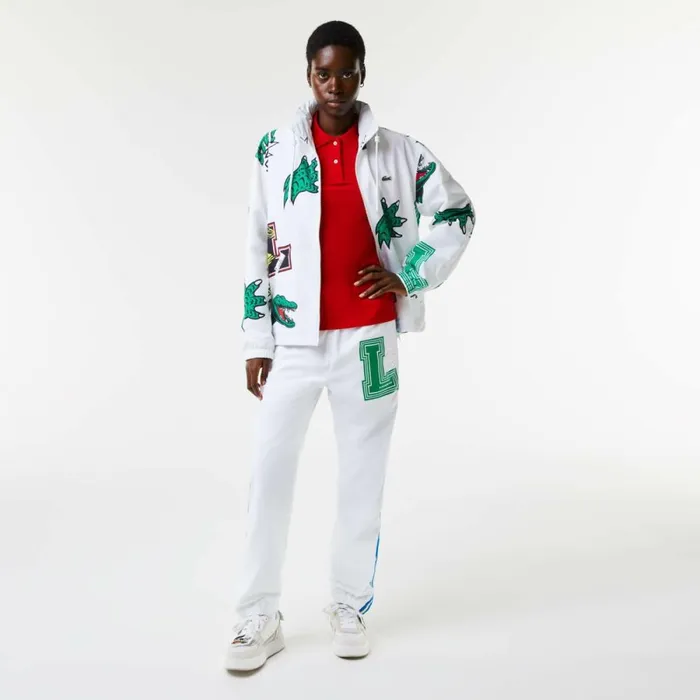 Jackets and Coats MenWomen Lacoste Unisex WaterRepellent Jacket White Sbh