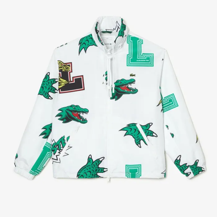 Jackets and Coats MenWomen Lacoste Unisex WaterRepellent Jacket White Sbh