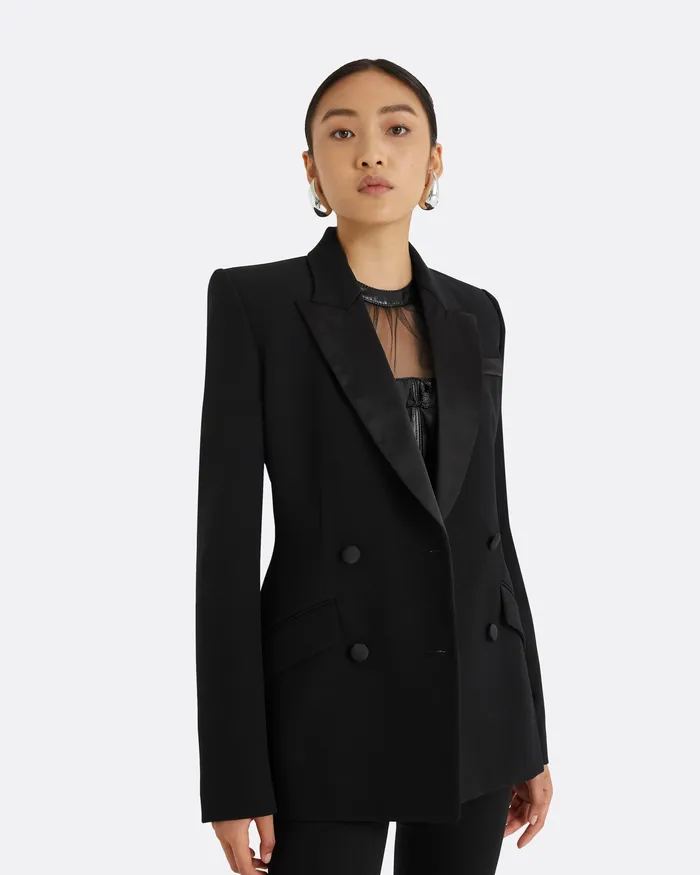 Jackets and Coats Safiyaa Women Wynnie Black Jacket Black
