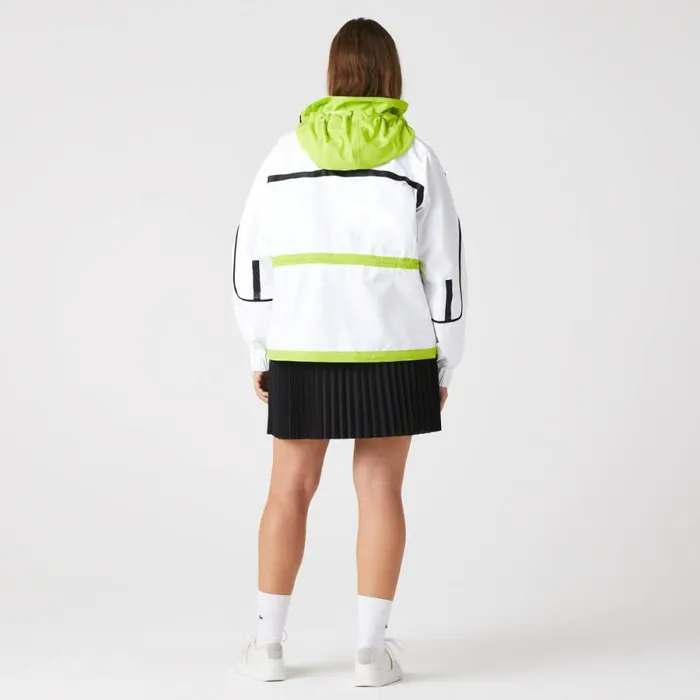 Jackets and Coats Women Lacoste Women039s Windbreaker White Yellow Ug5