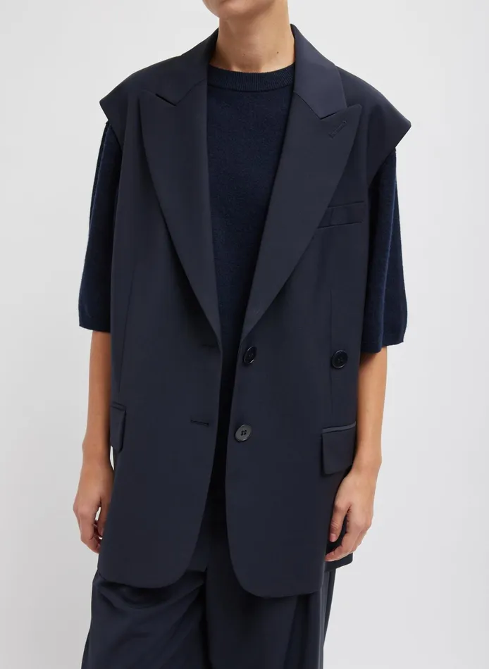 Jackets and Outerwear Women Tibi Tropical Wool Liam Vest