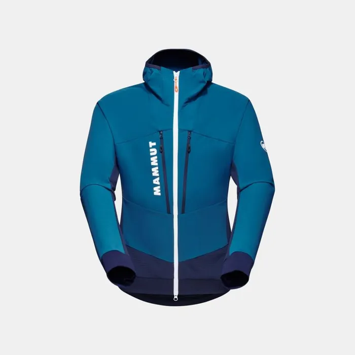 Jackets and Vests Men Mammut Aenergy SO Hybrid Hooded Jacket Deep Icemarine