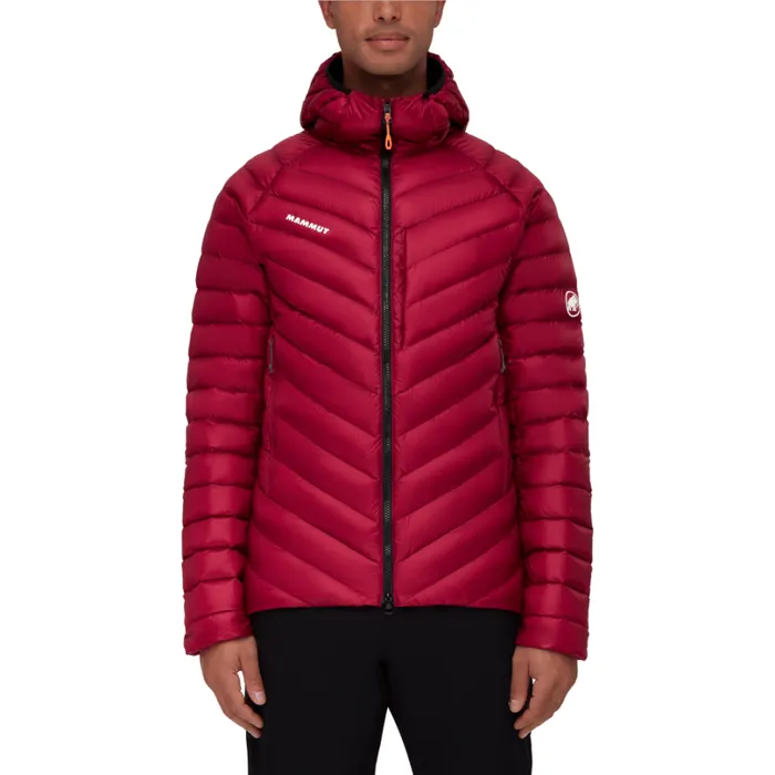Jackets and Vests Men Mammut Broad Peak IN Hooded Jacket Blood Redblack