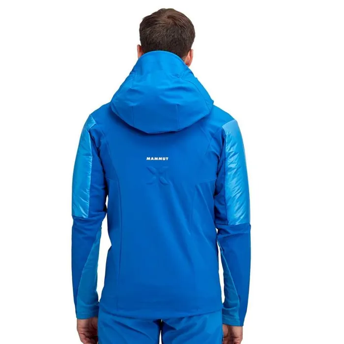 Jackets and Vests Men Mammut Eisfeld SO Hybrid Hooded Jacket Azurit