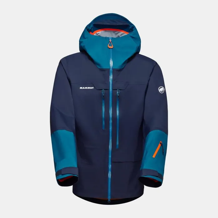 Jackets and Vests Men Mammut Haldigrat Air HS Hooded Jacket Marinedeep Ice