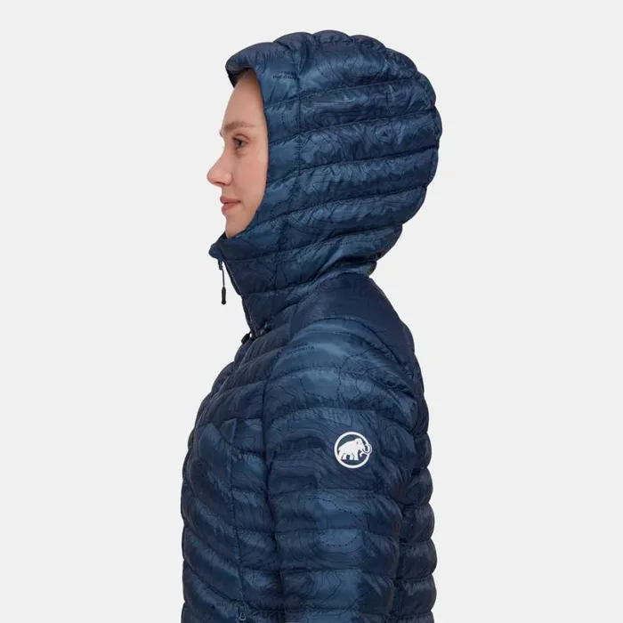 Jackets and Vests Women Mammut Albula IN Hooded Jacket Unexplored Deep Icemarine Jackets and Vests Women Mammut Albula IN Hooded Jacket Unexplored Deep Icemarine