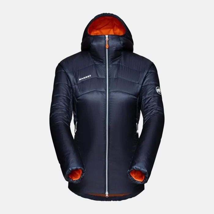 Jackets and Vests Women Mammut Eigerjoch Light IN Hooded Jacket Night
