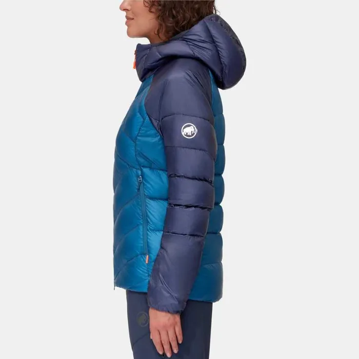 Jackets and Vests Women Mammut Taiss IN Hooded Jacket Deep Icemarine