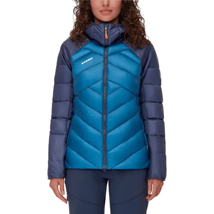 Jackets and Vests Women Mammut Taiss IN Hooded Jacket Deep Icemarine
