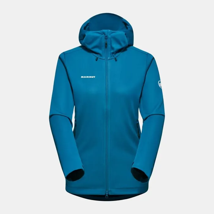 Jackets and Vests Women Mammut Ultimate VII SO Hooded Jacket Deep Ice