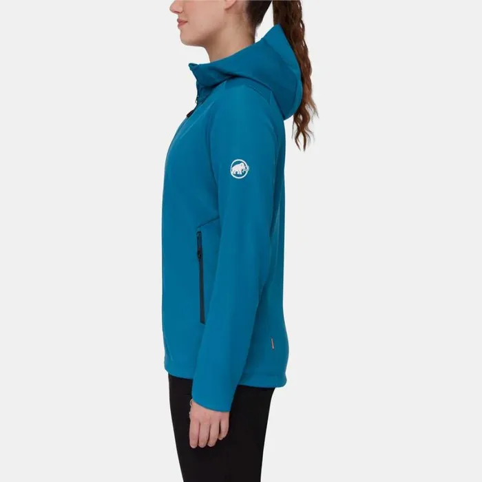 Jackets and Vests Women Mammut Ultimate VII SO Hooded Jacket Deep Ice