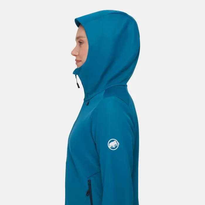 Jackets and Vests Women Mammut Ultimate VII SO Hooded Jacket Deep Ice