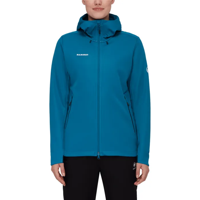 Jackets and Vests Women Mammut Ultimate VII SO Hooded Jacket Deep Ice