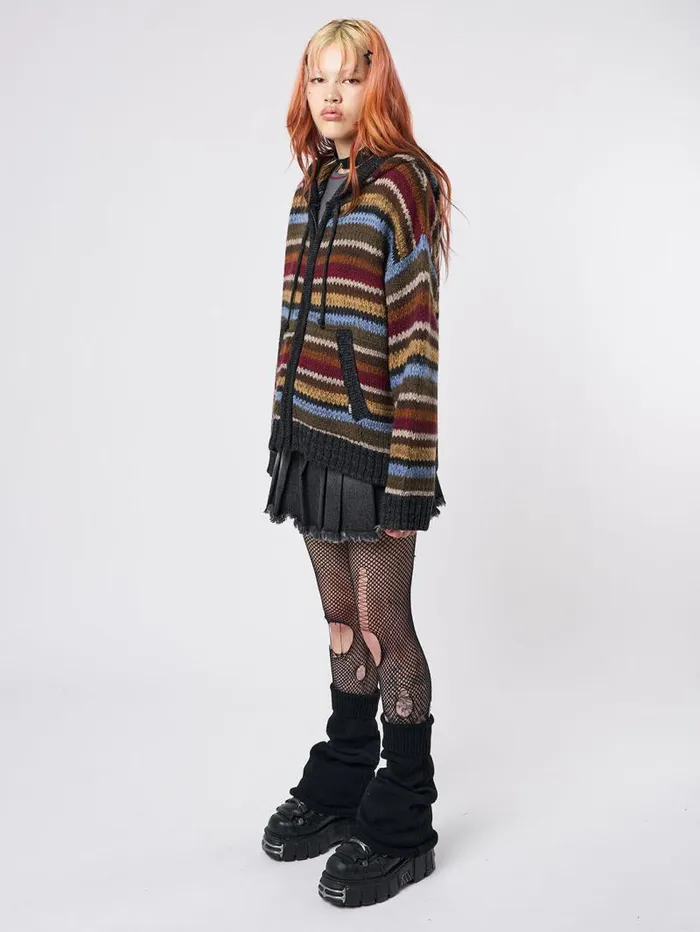 Jacky Oversized Knitted ZipUp Hoodie Women Minga London Knitwear