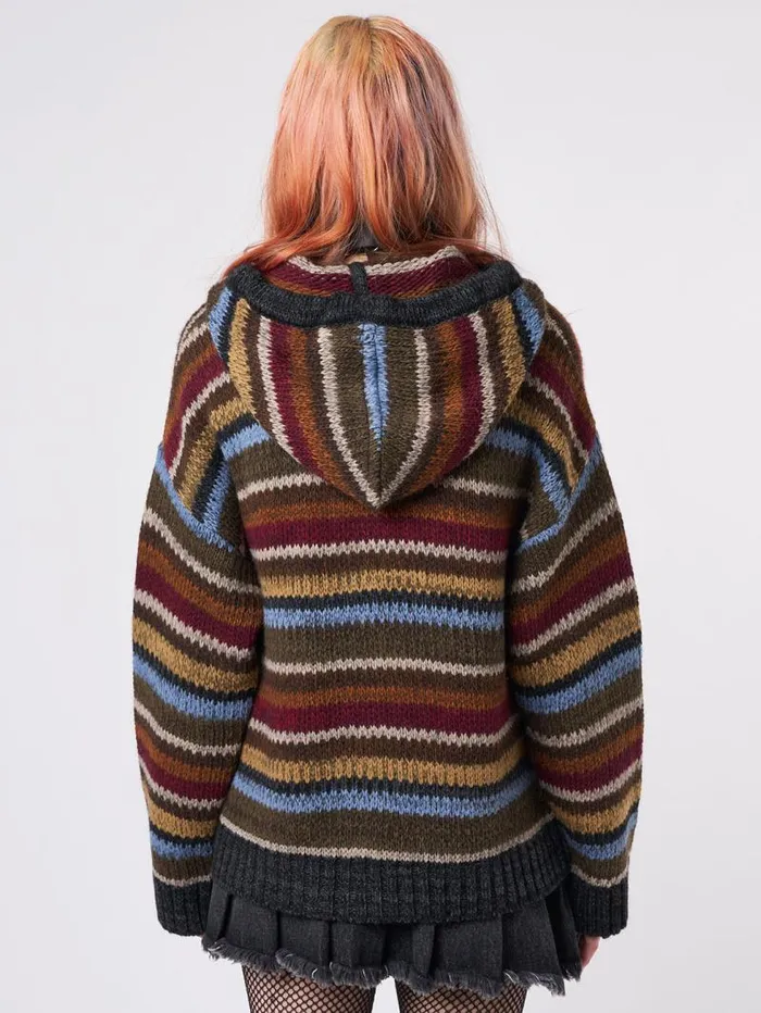 Jacky Oversized Knitted ZipUp Hoodie Women Minga London Knitwear