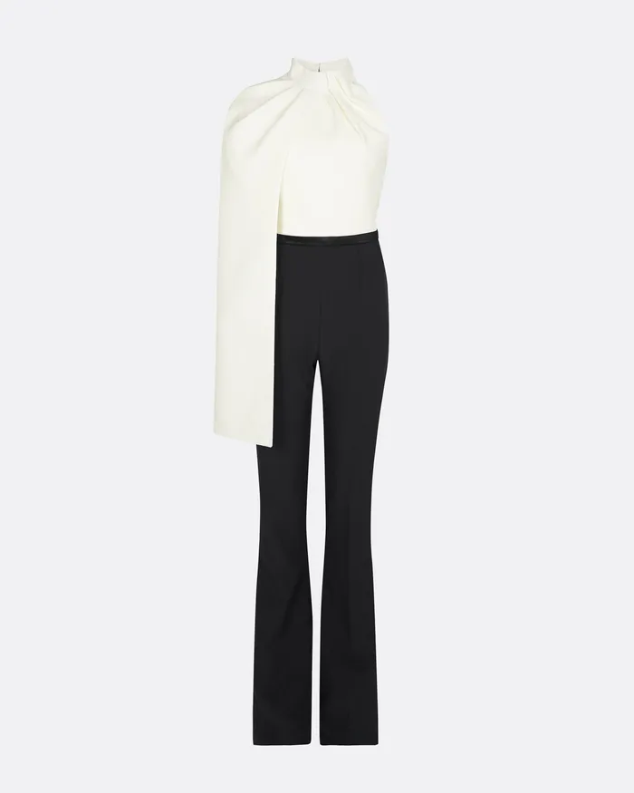 Jaime Black and Ivory Jumpsuit Black Women Jumpsuits Safiyaa
