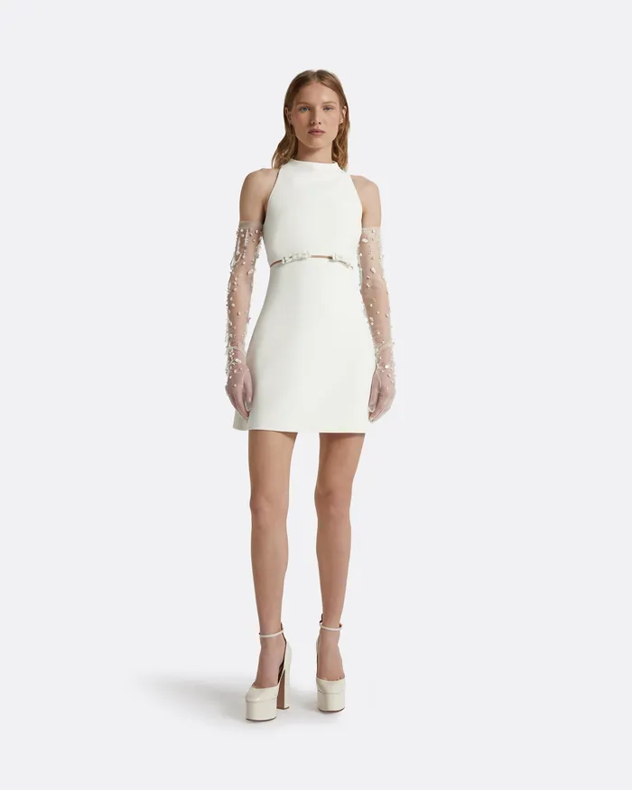 Jalie Ivory Mini Dress Ivory Women Dresses Safiyaa