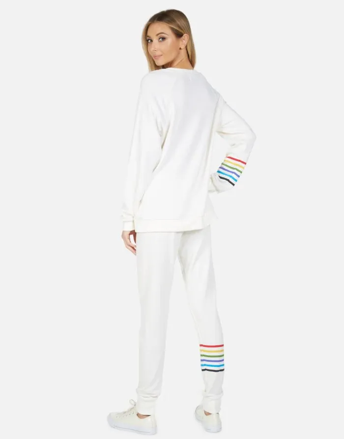 Jess Bone Diamond Milk Women Lauren Moshi Long Sweatpants