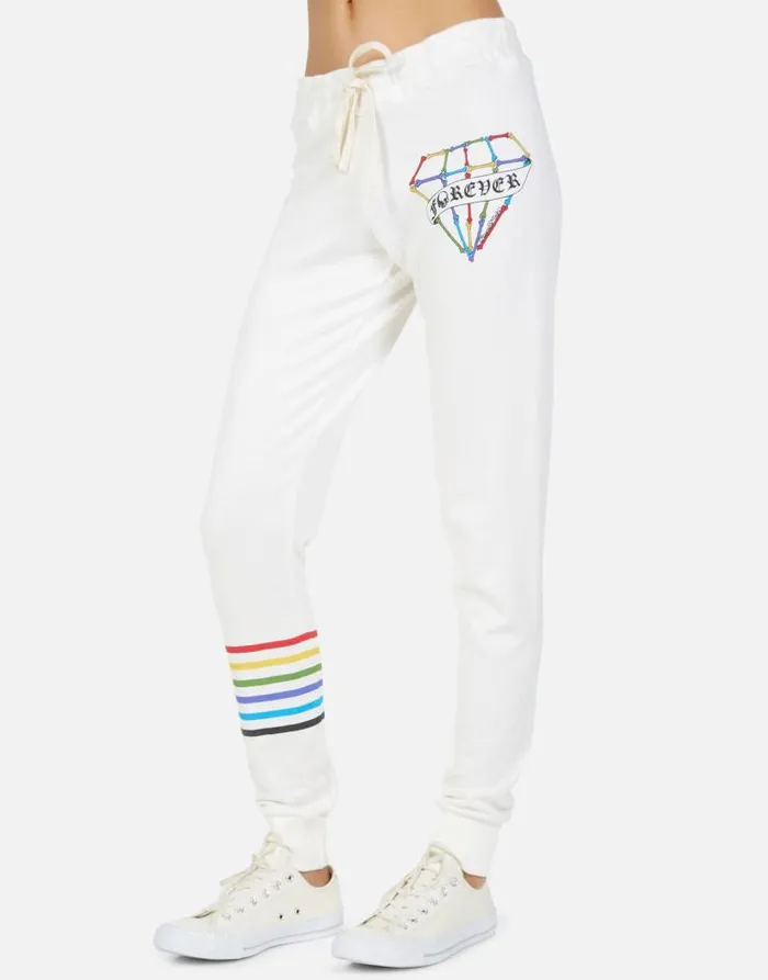 Jess Bone Diamond Milk Women Lauren Moshi Long Sweatpants