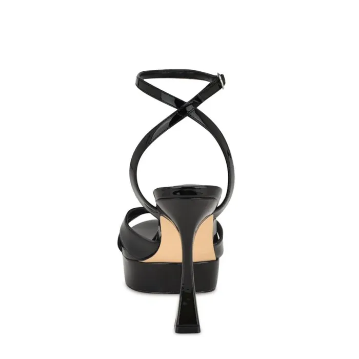 Jessie Platform Ankle Strap Sandals Black Women Nine West Sandals