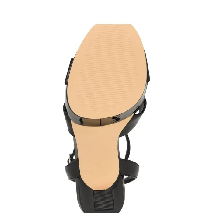 Jessie Platform Ankle Strap Sandals Black Women Nine West Sandals