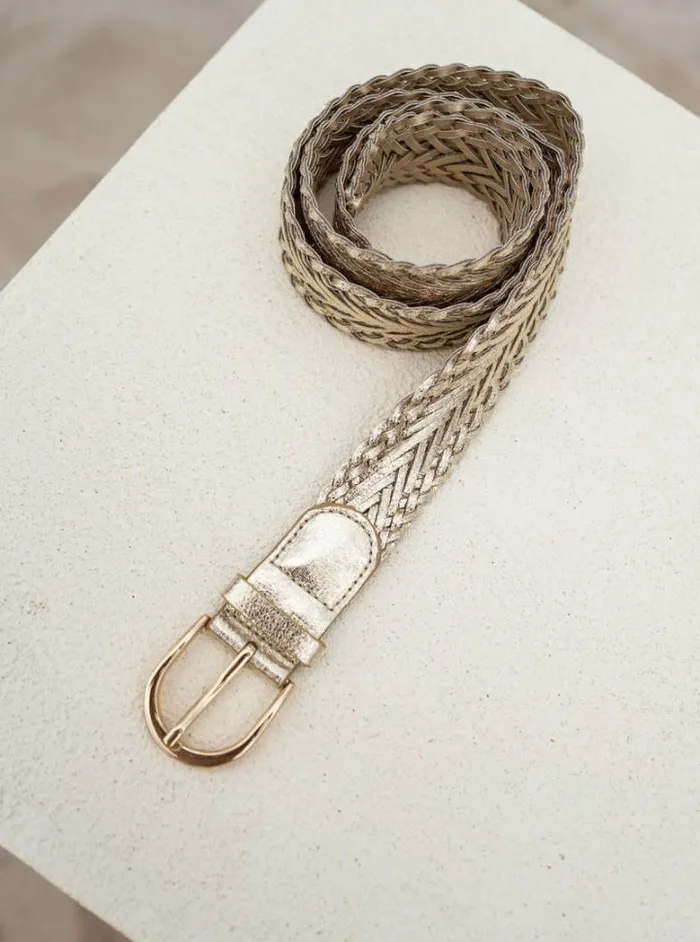 Jewelry and Accessories Belts Easy Clothes Golden Akira Belt Jewelry and Accessories Belts Easy Clothes Golden Akira Belt