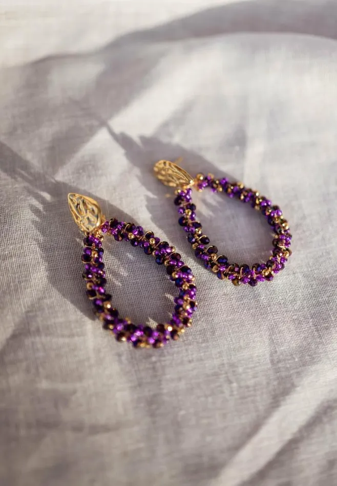 Jewelry and Accessories Earrings Easy Clothes Purple Moreno Earrings Jewelry and Accessories Earrings Easy Clothes Purple Moreno Earrings