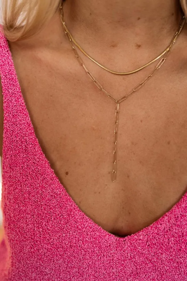Jewelry and Accessories Necklaces Easy Clothes Golden Orso Necklace Jewelry and Accessories Necklaces Easy Clothes Golden Orso Necklace