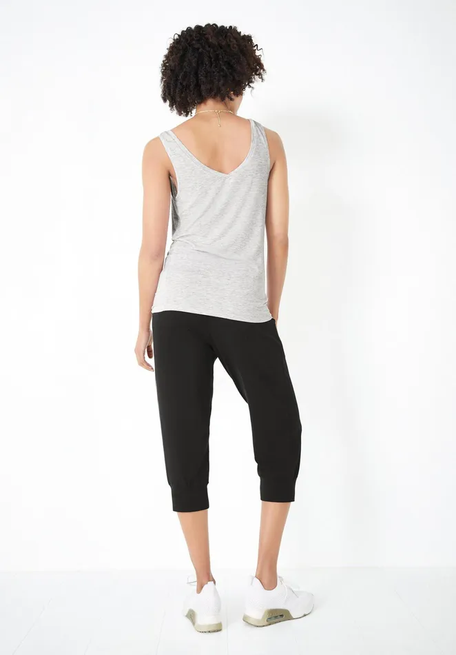 Joggers and Leggings Women Hush Cropped Jersey Joggers Black