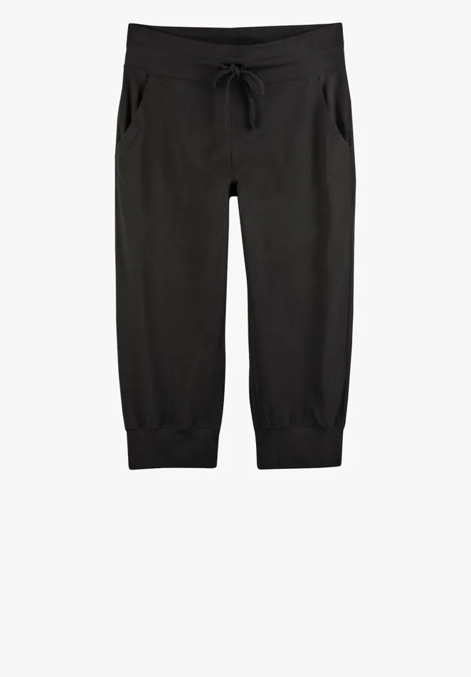 Joggers and Leggings Women Hush Cropped Jersey Joggers Black
