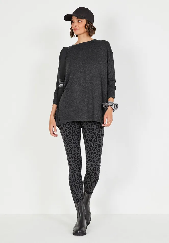 Joggers and Leggings Women Hush Printed Leggings Leopard Print