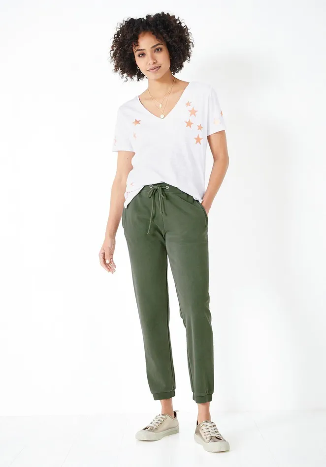 Joggers and Leggings Women Hush Theia Slim Joggers Khaki Green