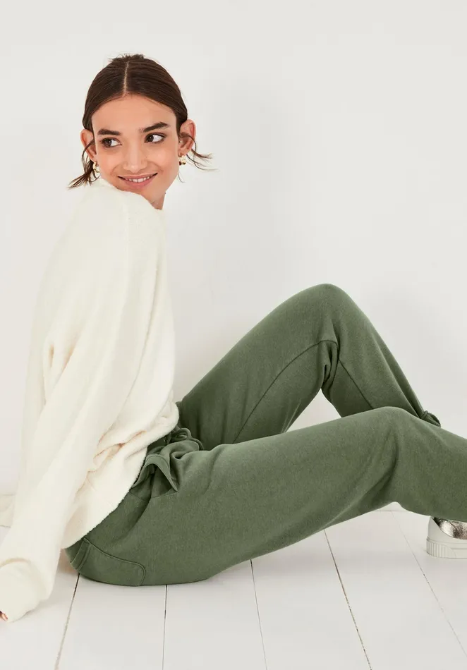 Joggers and Leggings Women Hush Theia Slim Joggers Khaki Green