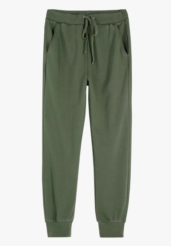 Joggers and Leggings Women Hush Theia Slim Joggers Khaki Green