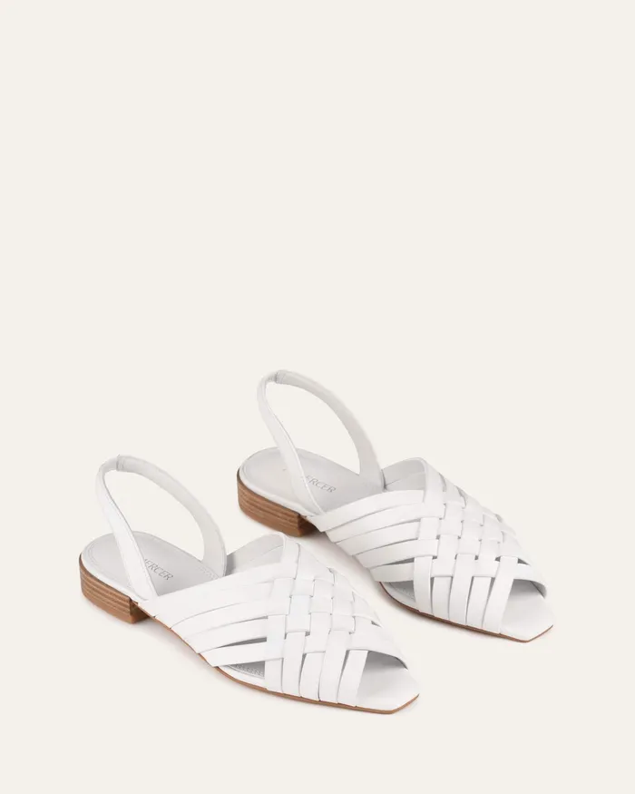 jomercer CASUAL Women Ellie casual flats white leather jomercer CASUAL Women Ellie casual flats white leather