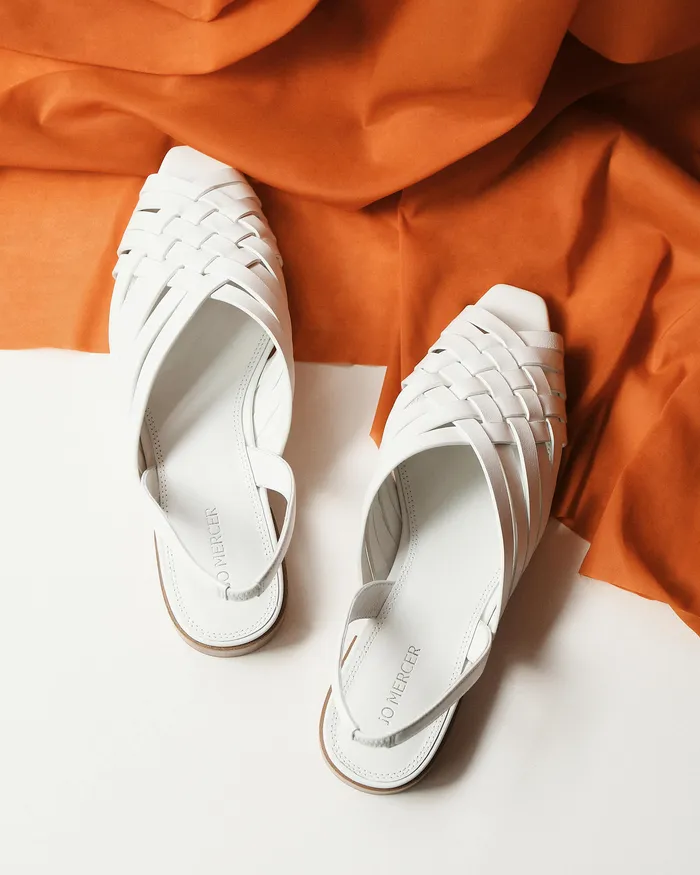jomercer CASUAL Women Ellie casual flats white leather jomercer CASUAL Women Ellie casual flats white leather
